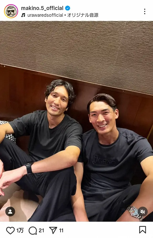 【画像・写真】槙野智章氏　「ずっと応援してるで！」海外再挑戦の元サッカー日本代表と2ショットに「兄弟みたい」の声