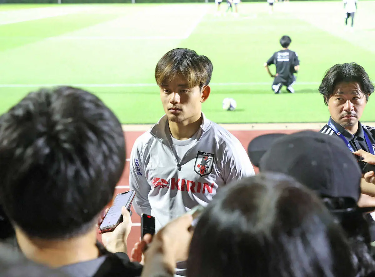 【画像・写真】久保建英は別メニュー調整　14日対戦のブラジルを率いるアンチェロッティ監督は「気さくでいい人」