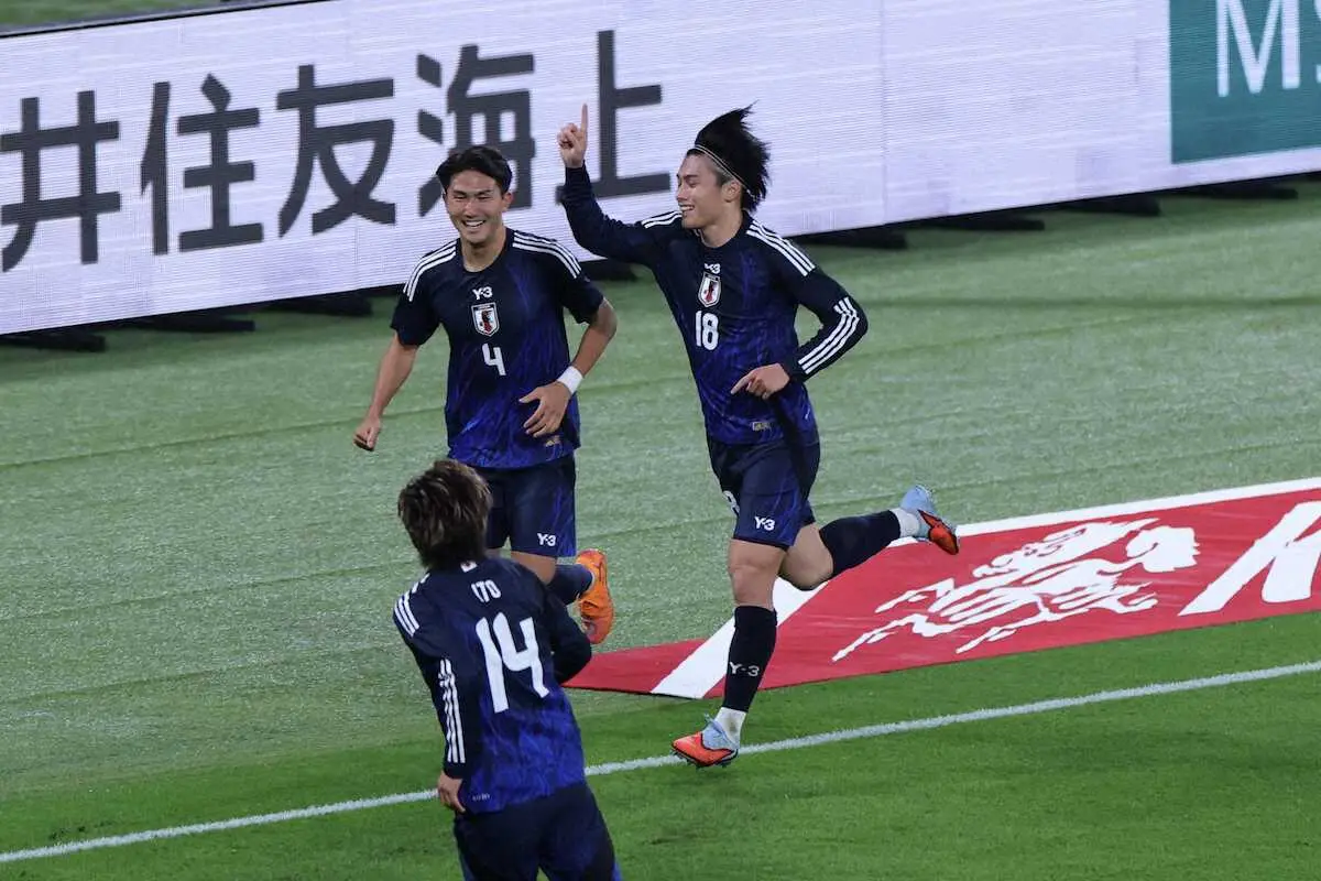 【画像・写真】決勝点のFW上田綺世「特別にうれしい」王国・ブラジルを沈める豪快ヘッド弾「点取れる感覚あった」