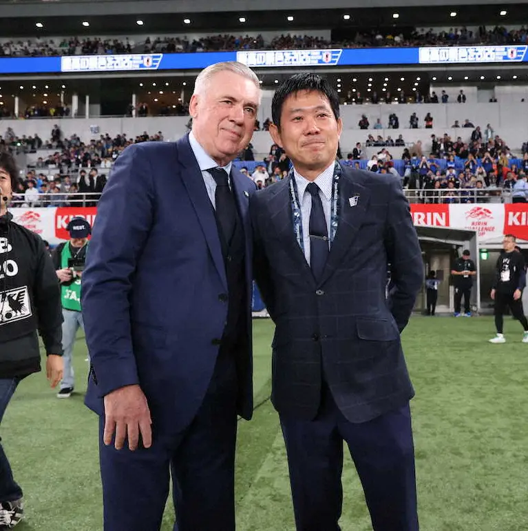 【画像・写真】歴史的黒星　アンチェロッティ監督「日本は非常に強いチーム」と白旗　就任後初の複数失点