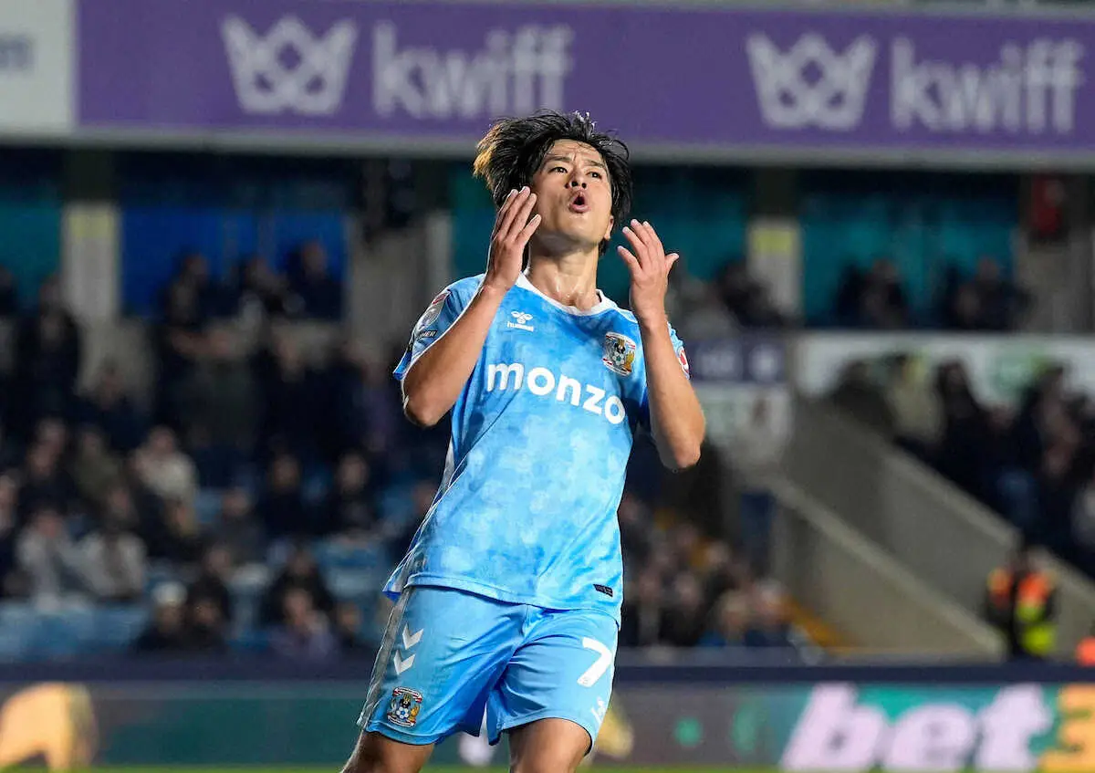 【画像・写真】コベントリー坂元が2試合連続の1得点1アシスト　今季初黒星も地元メディアでチーム最高評価