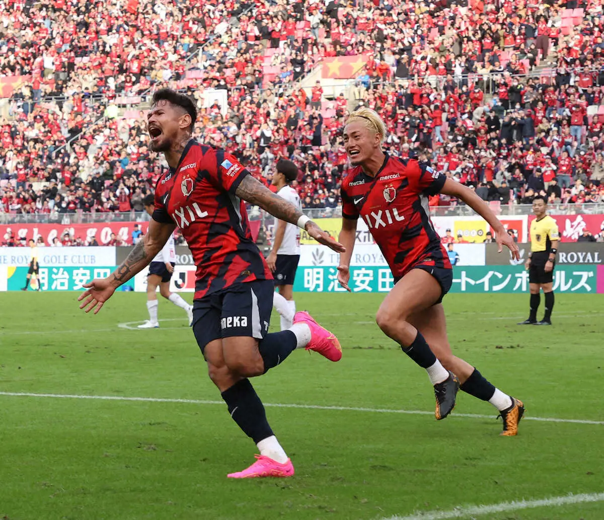 【画像・写真】鹿島　9年ぶりリーグ制覇に“王手”レオ・セアラ＆知念弾！4戦ぶり勝利で首位堅持　30日にもV