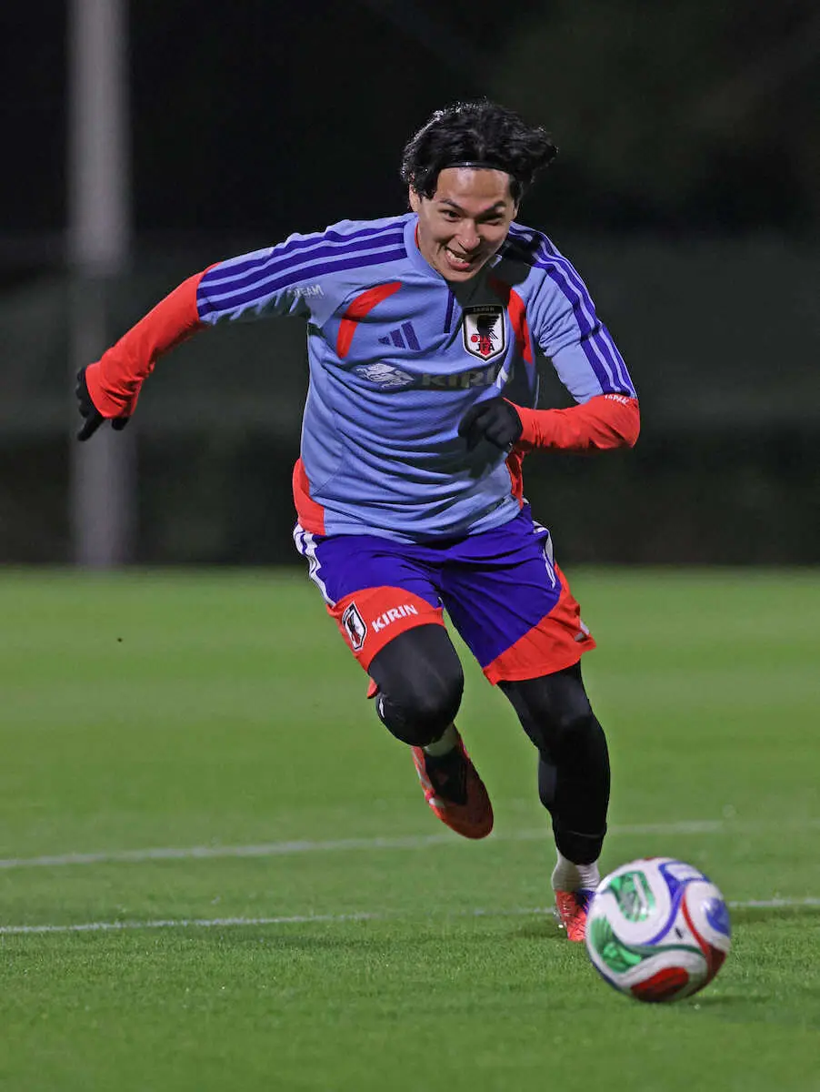 【画像・写真】南野拓実　2試合連続弾に意欲！国際Aマッチ26点目なら木村和司とタイに