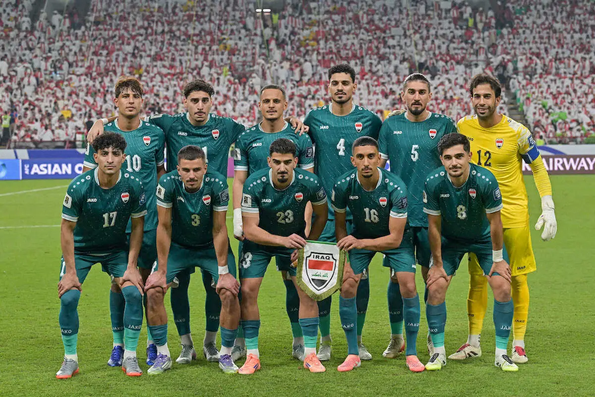 【画像・写真】UAE戦に先発出場したイラク代表イレブン（AP）