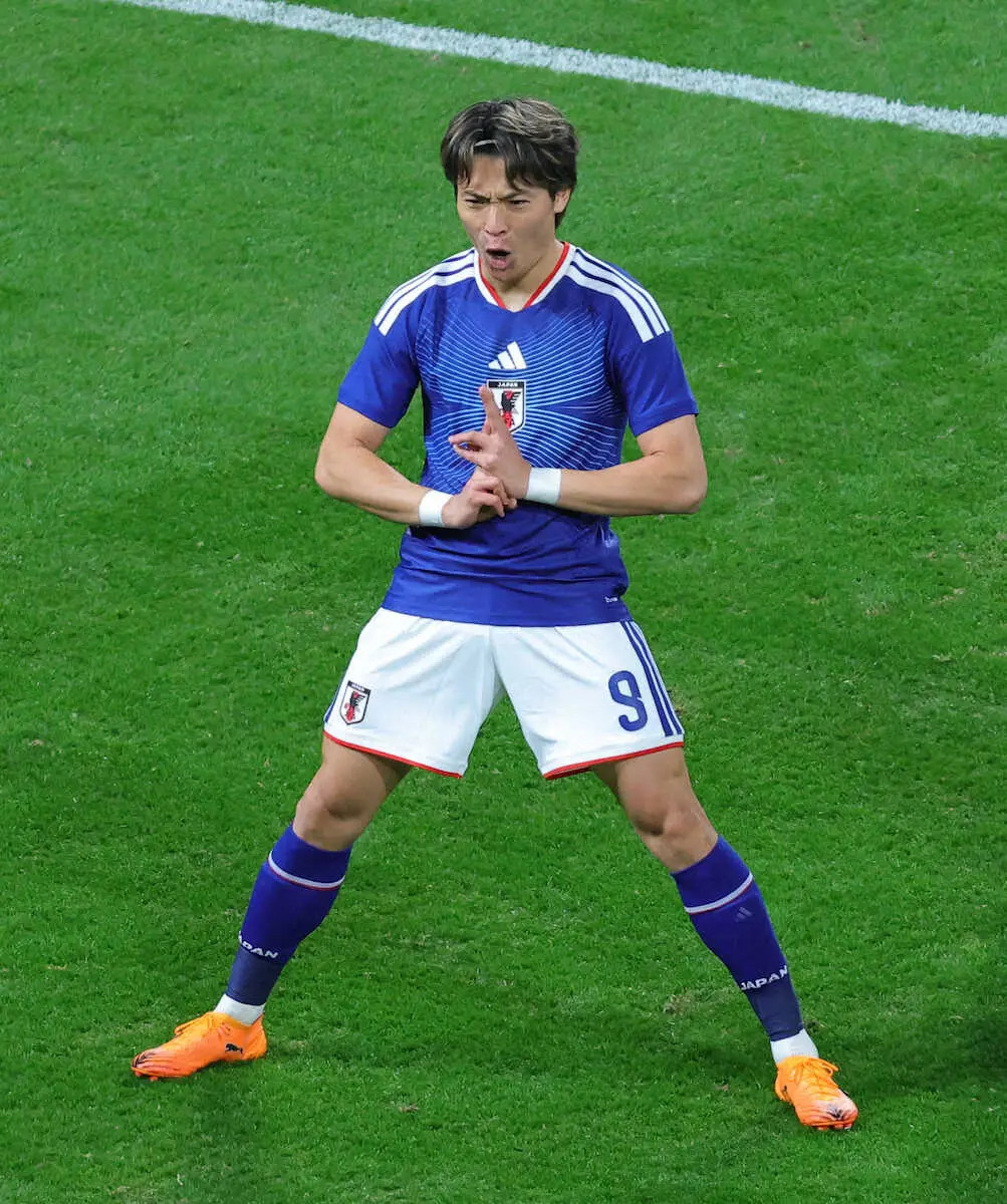 【画像・写真】忍者ポーズ、ばっちり！　FW町野修斗が投入後4分でゴール　「やっと残せたし、僕自身必要だった」