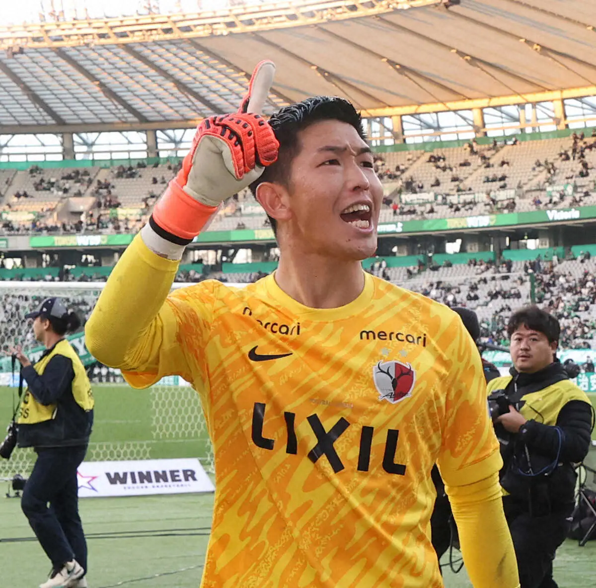 【画像・写真】鹿島GK早川“不動心”で神セーブ「我慢して動かなかったからこそ手が出た」