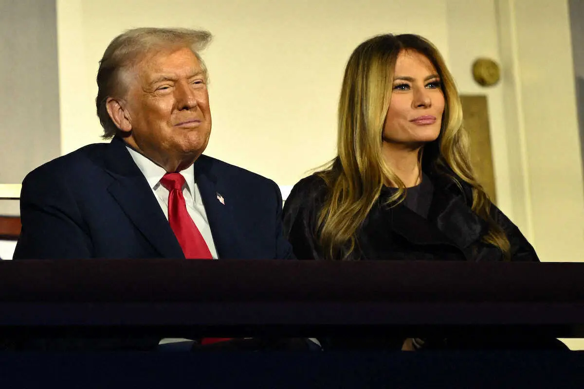 【画像・写真】W杯の組み合わせ抽選会に出席したトランプ大統領とメラニア夫人(AP)
