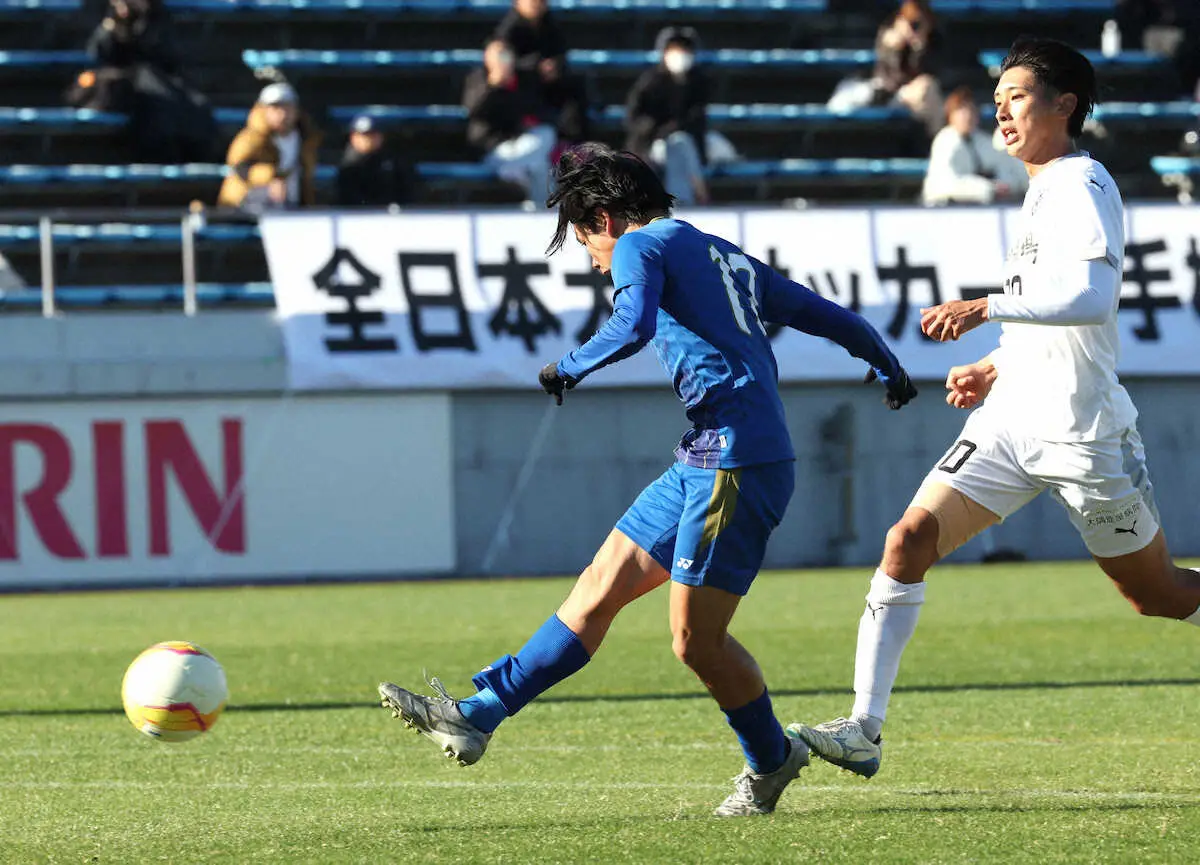 【画像・写真】【インカレサッカー】阪南大が予選R突破　プロ内定コンビがゴール　筑波大、東海大、常葉大と決勝Rで激突