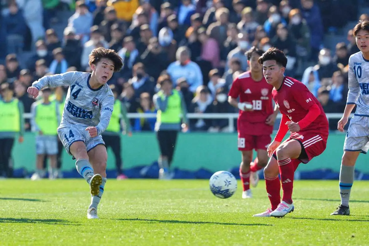 【画像・写真】【高校サッカー】異例出場の聖和学園が3発快勝　エース小杉が豪快バク転披露「国立でもやりたい」