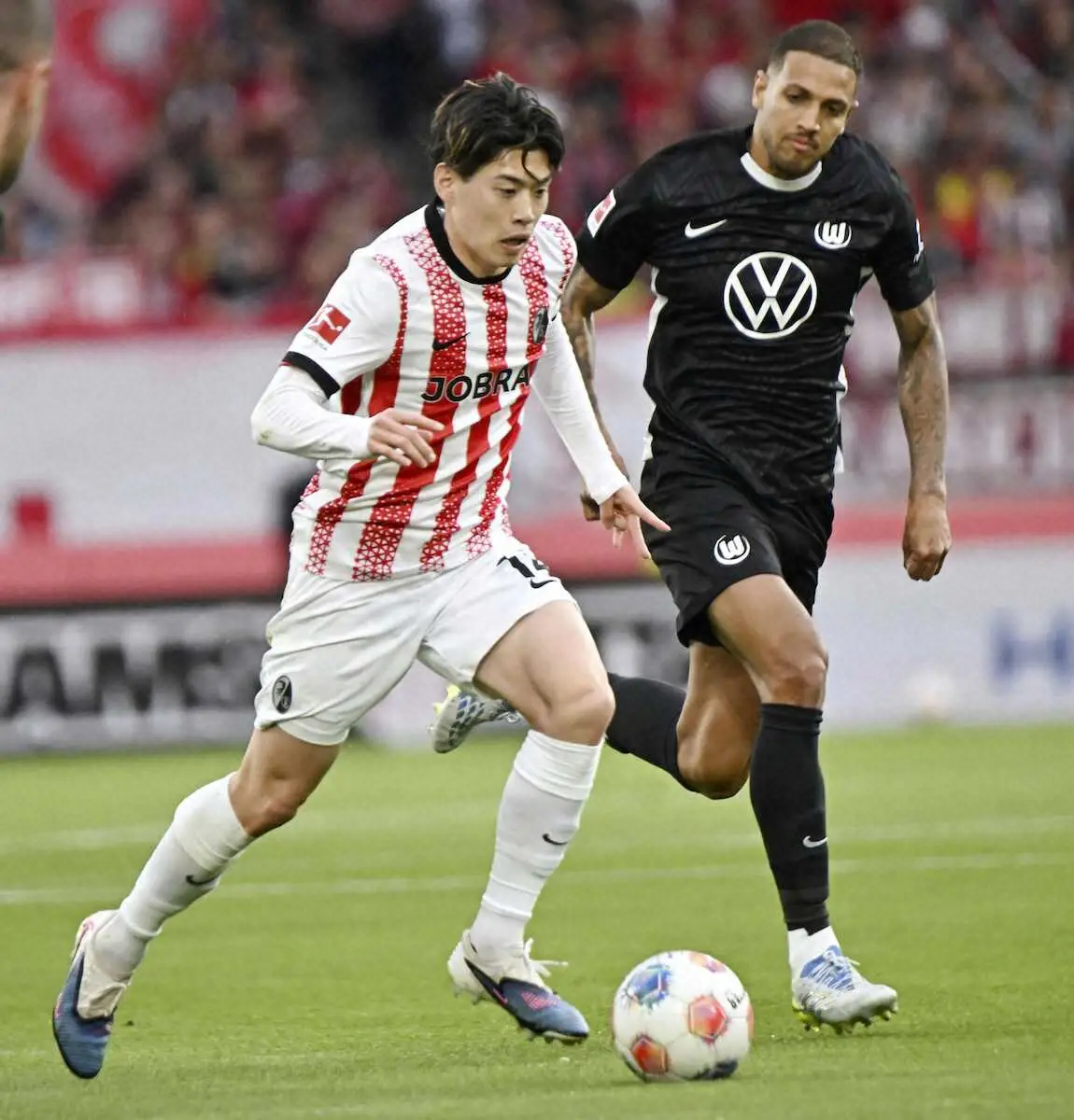 【画像・写真】森保ジャパンまたも衝撃…フライブルクMF鈴木唯人、W杯絶望的　右鎖骨骨折で長期離脱へ