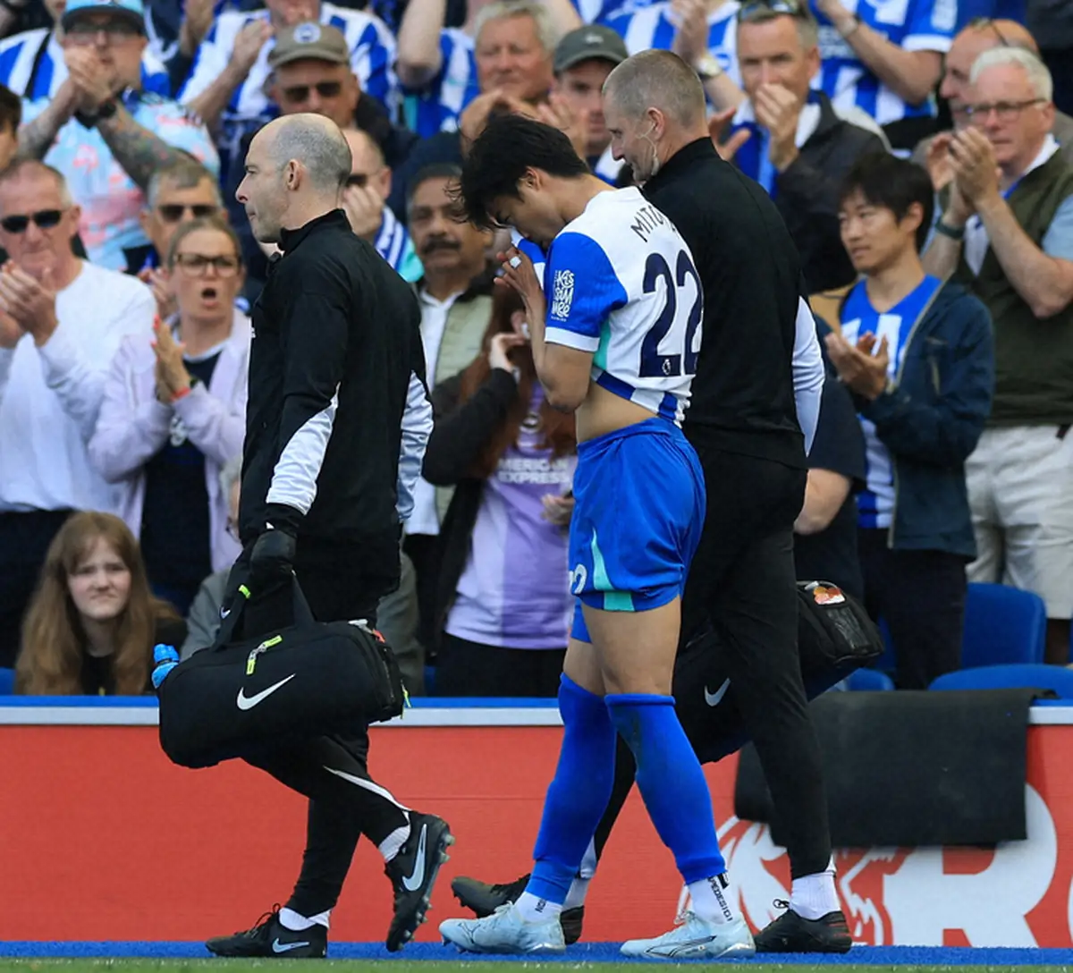 【画像・写真】三笘、W杯絶望か…左太腿裏肉離れで全治2カ月　森保監督「軽症ではないのでは、と聞いています」