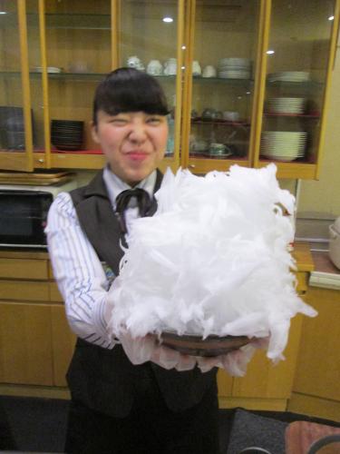 「休暇村日光湯元」のフワフワかき氷。口の中でとろけます