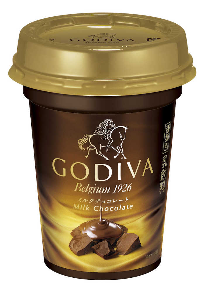 ゴディバの乳飲料　森永乳業の「ＧＯＤＩＶＡ　ミルクチョコレート」