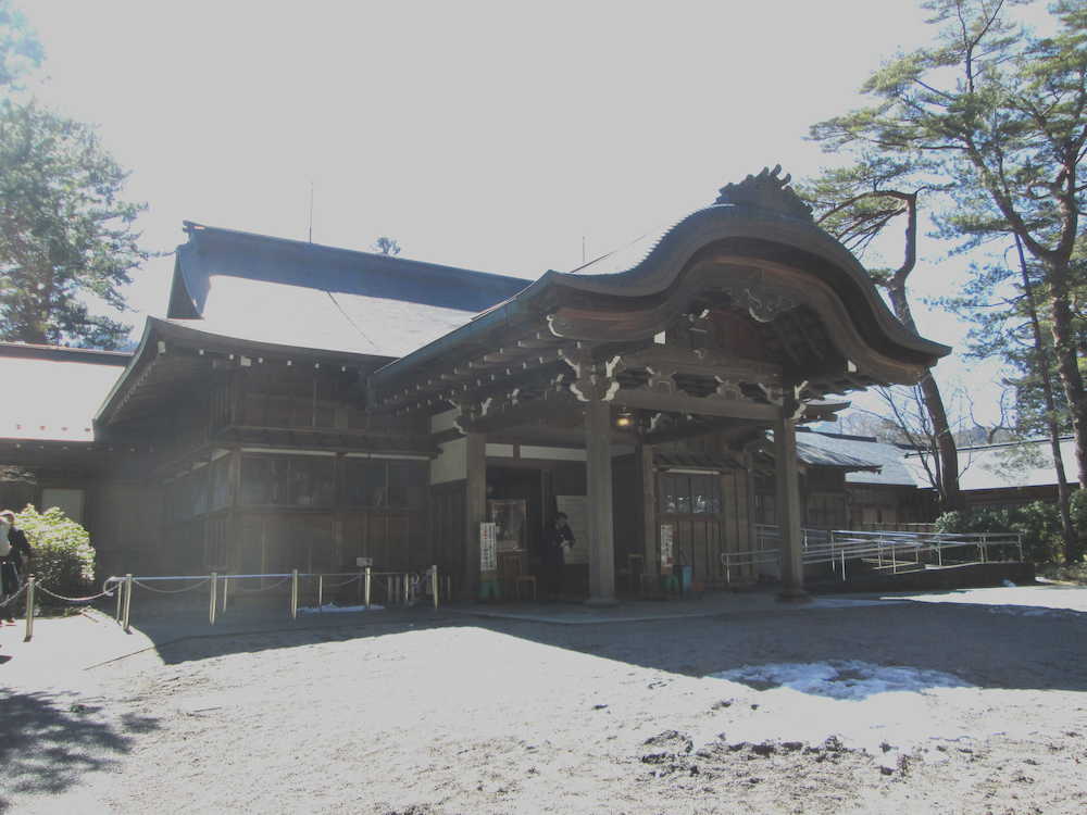 大正天皇ご静養のため使われていた日光田母沢御用邸。国の重要文化財に指定されている