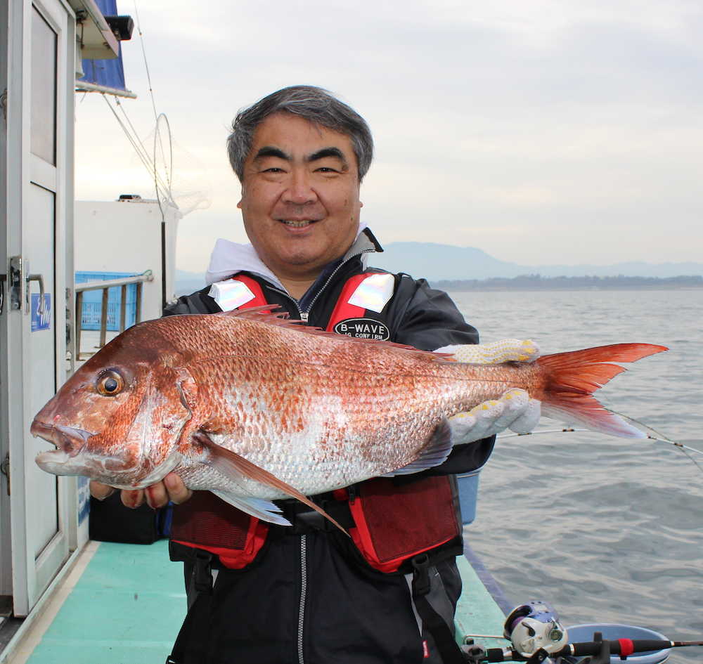 大村さんが釣り上げたのは３キロ級