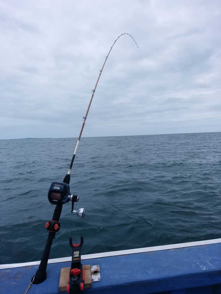 横流し釣りで効果的なアンテナ釣法。ヒラメにはこの角度が最適