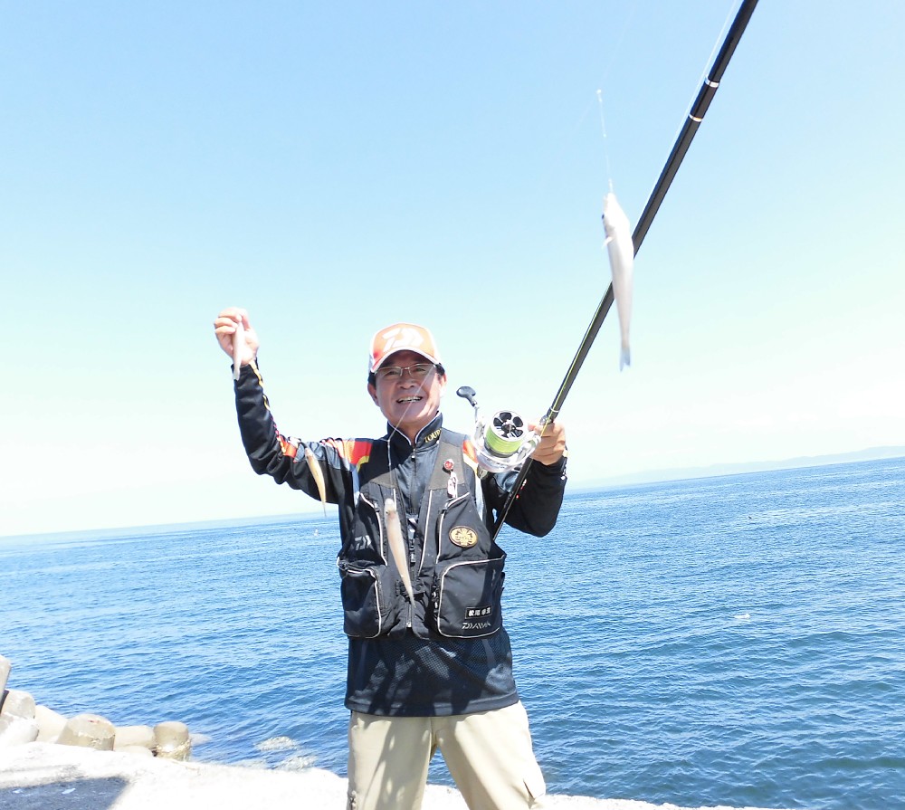 淡路島の津名港でキスの数釣りを楽しむ