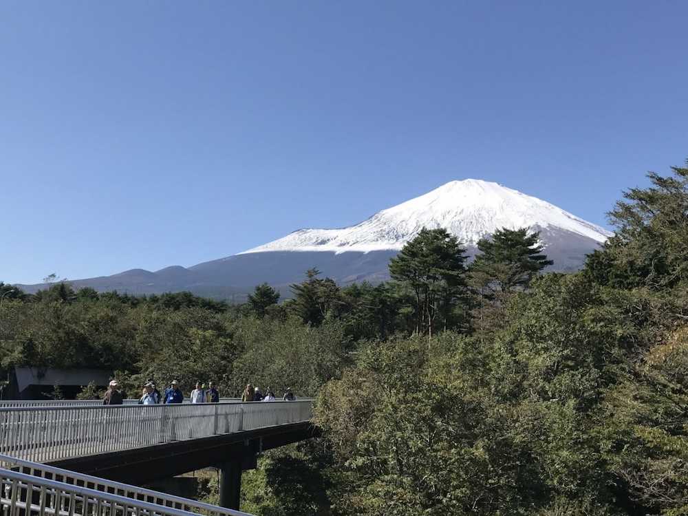 晴れた日には富士山の絶景を見ながらできるクアオルト健康ウオーキング