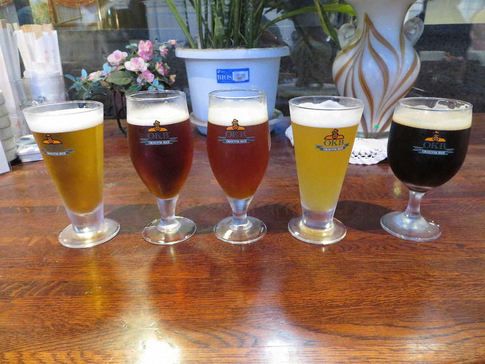 オホーツクビアファクトリーのクラフトビール5種それぞれに味がある