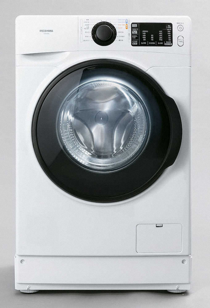 銀イオンで臭い防ぐ洗濯機　アイリスオーヤマが発売した銀イオンの抗菌効果で部屋干しの臭いを防ぐドラム式洗濯機