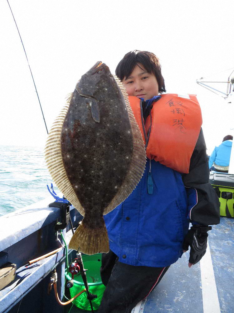 廣瀬さんは優勝魚と同重量の大物を上げた