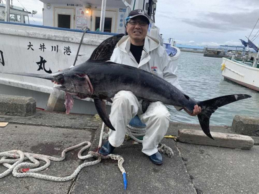 【7】小川さんが釣り上げた30キロのメカジキ