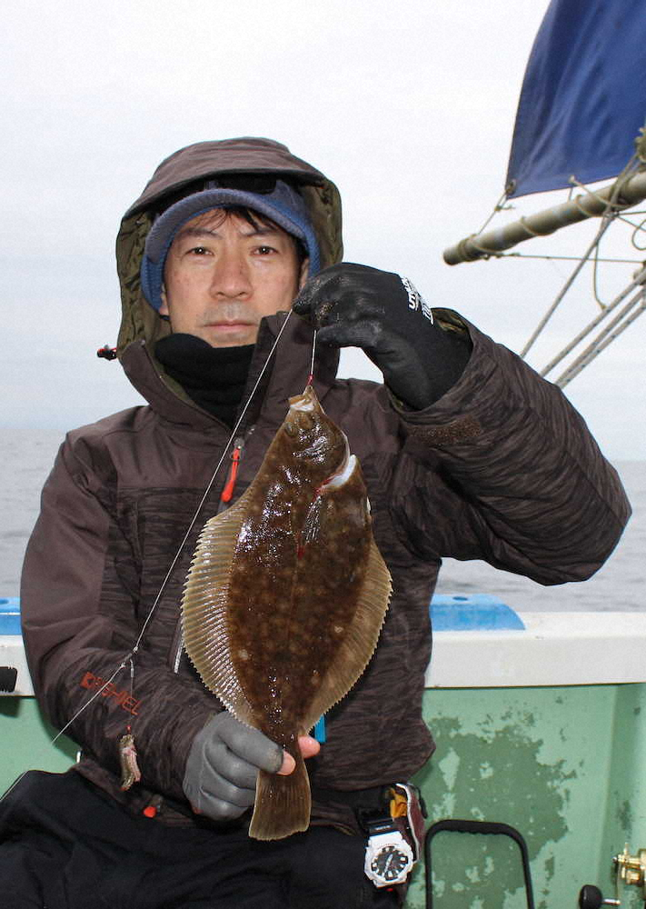 【画像・写真】「動と静」制しカレイにフィーバー　海底小突いて止めるタイミング大事　これから100匹超え狙える最盛期