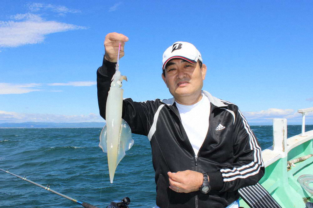 イカ釣りは“関東流”の斎藤さん