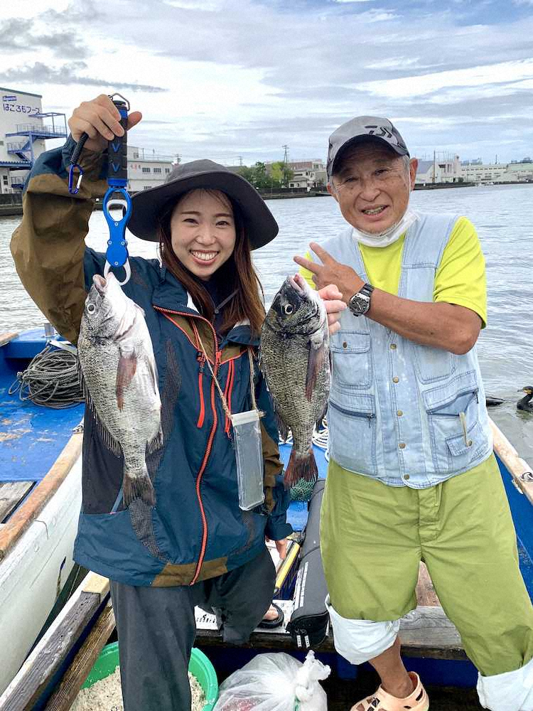 ◎2位（1）静岡市・木村孔香さん、隆文さん（2）清水・山本釣船店（3）釣りが大好きなお父さんとクロダイ釣りに。たくさん釣ることができたことも、お父さんの楽しそうな様子を見られたことも、一緒に楽しい釣りができたこともどれもとってもうれしかったです。