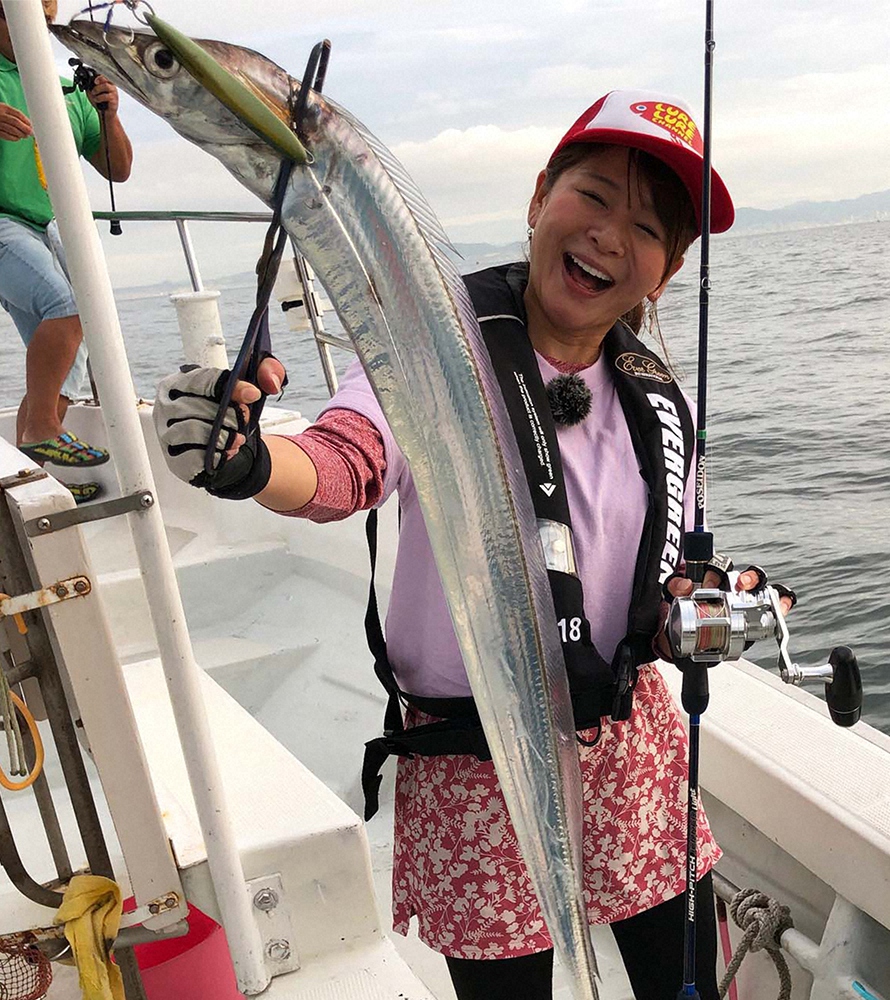 【画像・写真】大切なカラーセレクト、ゴールドグリーンで上々の釣果