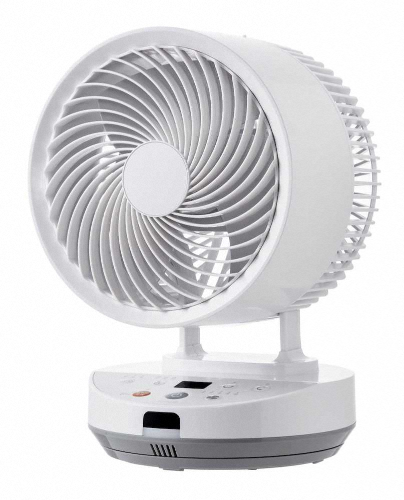 警戒機能付き送風機　山善の「DCエアーサーキュレーター　熱中症警戒機能付　YAR―WED18」