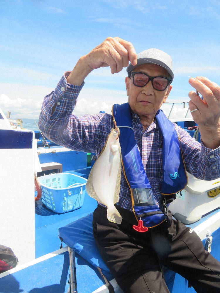 【画像・写真】上段の構えでシロギス34匹　“食う間”つくるには竿立て垂直にシナイと！