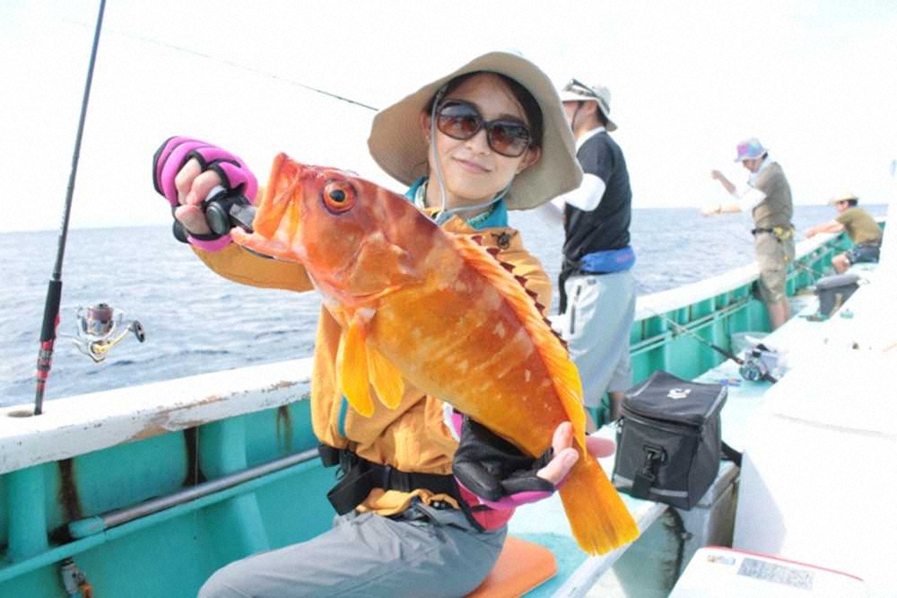 【画像・写真】ドンッ！と衝撃　アカハタ45センチ　ゲストに40センチ級カサゴも