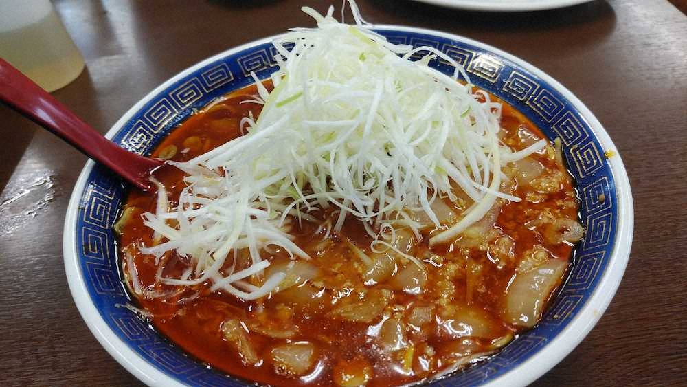 勝浦タンタンメン発祥の店「江ざわ」の中か辛担々麺。キレとコクがあってウマイ！