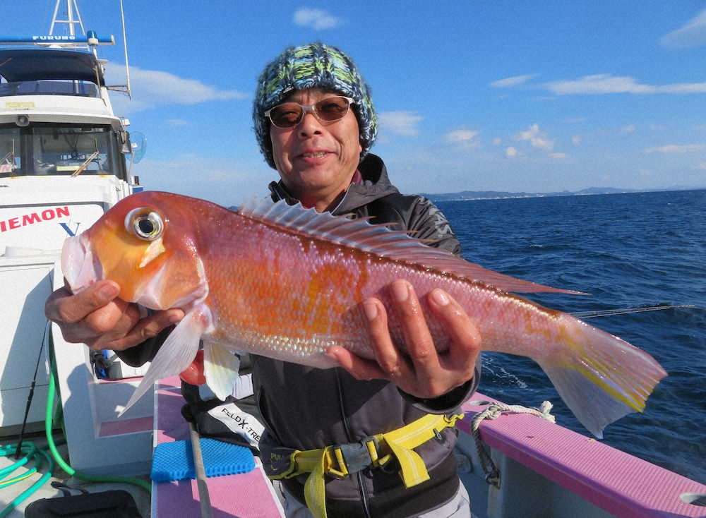 【画像・写真】あっぱれ社長　アマダイ「ゴーマル50・7センチ」　まるで釣りバカ日誌“スーさん”黒羽秀朗さん総合V
