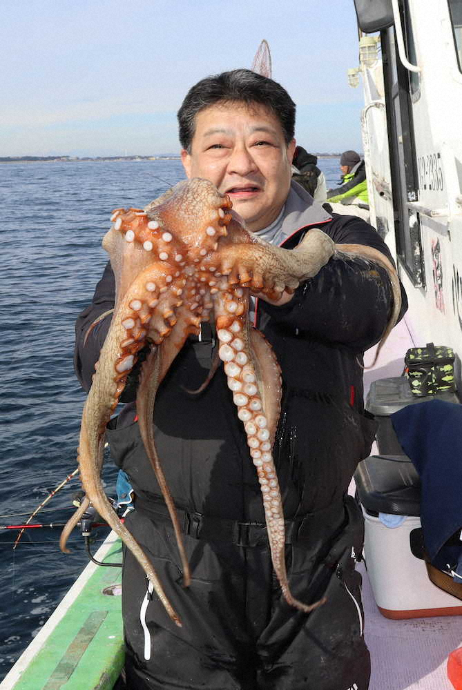 【画像・写真】マダコ3・94キロ　光ったベテランの技　一流し目で木之下さん仕留めた
