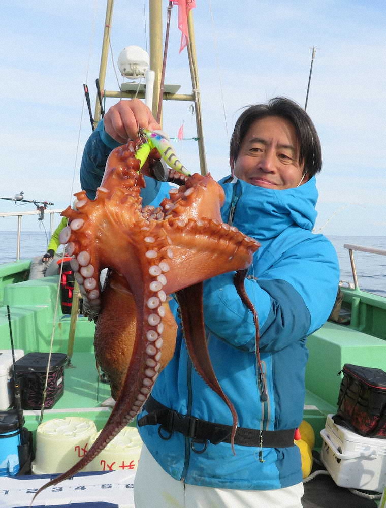 【画像・写真】マダコ3・94キロ　光ったベテランの技　一流し目で木之下さん仕留めた