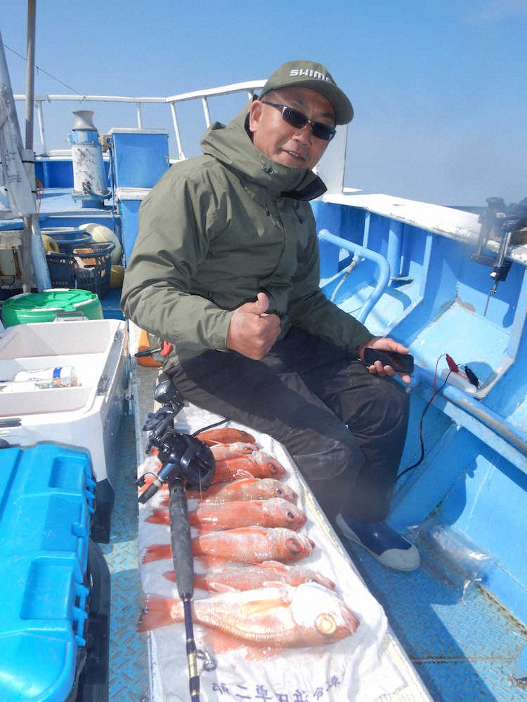 元バスプロにして現沖釣り師の坂井健二さん。カワハギ釣りの世界ではかなりの有名人