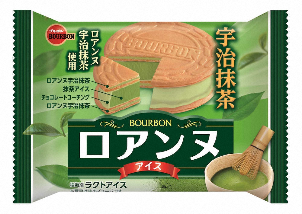 【画像・写真】抹茶堪能できるアイス　ブルボン「ロアンヌアイス宇治抹茶」