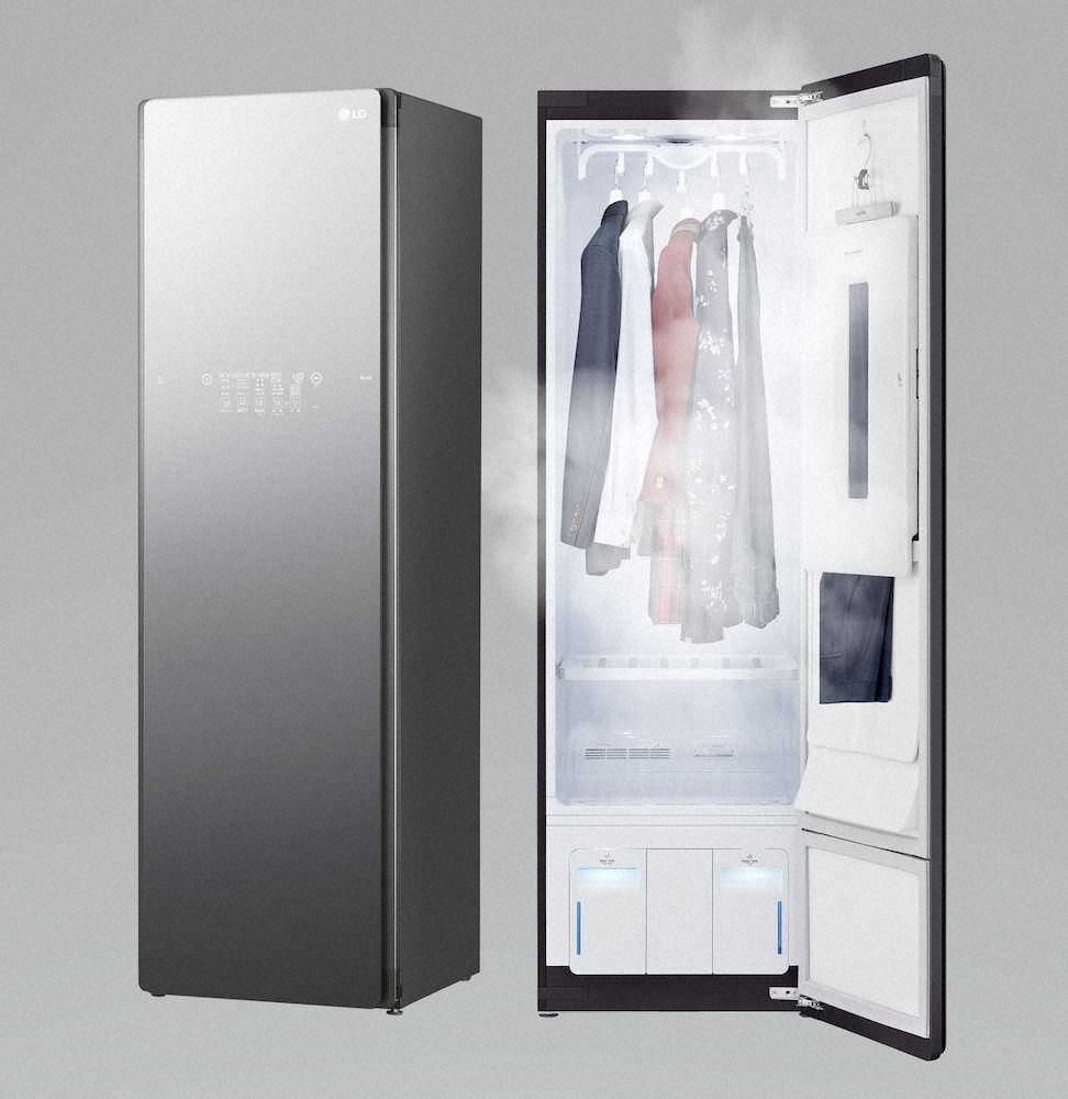 衣類のにおい取る収納家電　LGエレクトロニクス・ジャパンの「LGスタイラー　S5MB（ミラー）」