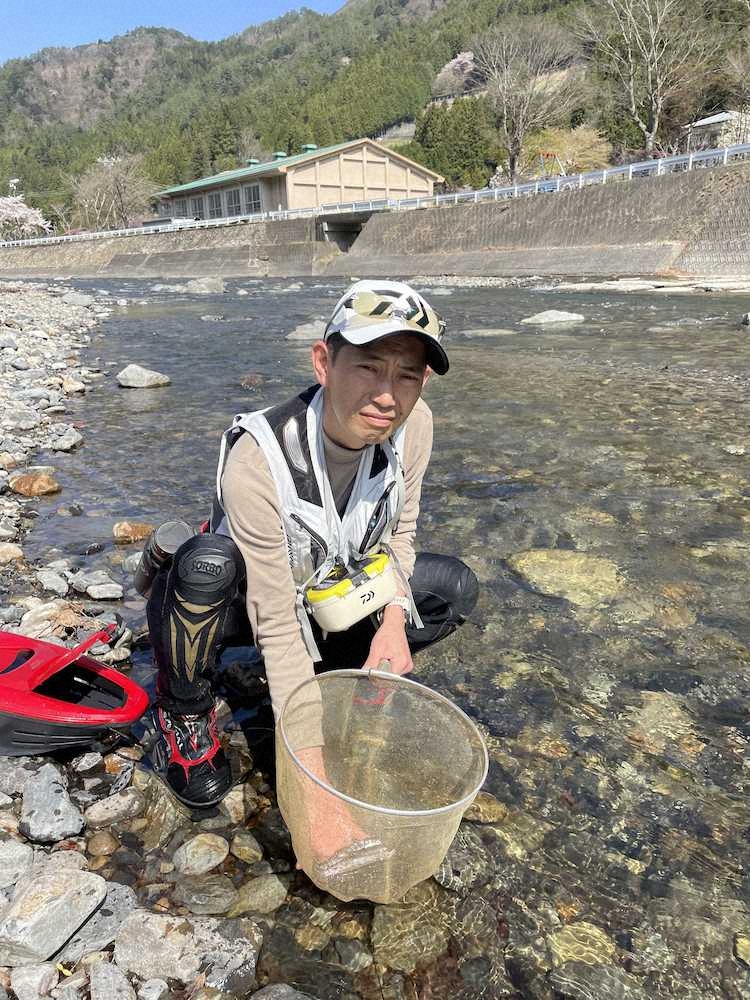 【画像・写真】天然ヤマメ10匹のお出迎え　春のうららに誘われ足運んだ丹波川