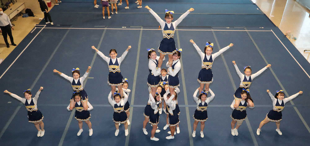【画像・写真】大阪学院大チアリーダー部、最高の笑顔が輝く夏に　8月「JAPAN CUP」決勝進出狙う
