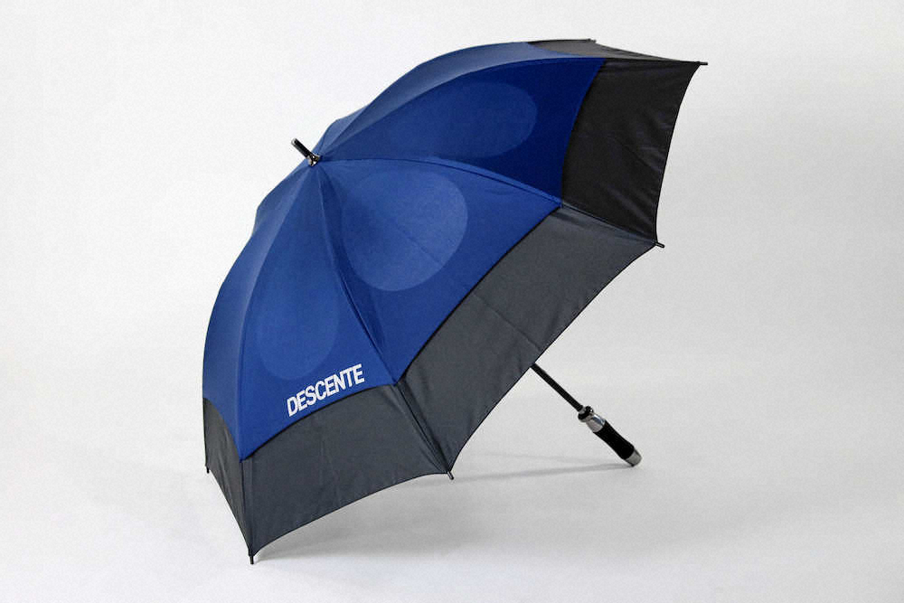 強風でも壊れにくい傘　デサントジャパンの「エアロストリームアンブレラ」