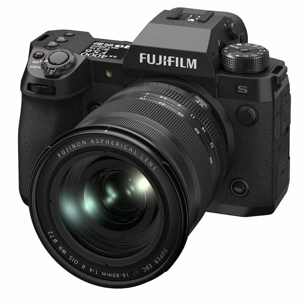 高速連写できるミラーレス　富士フイルムのミラーレスデジタルカメラ「FUJIFILM　X―H2S」