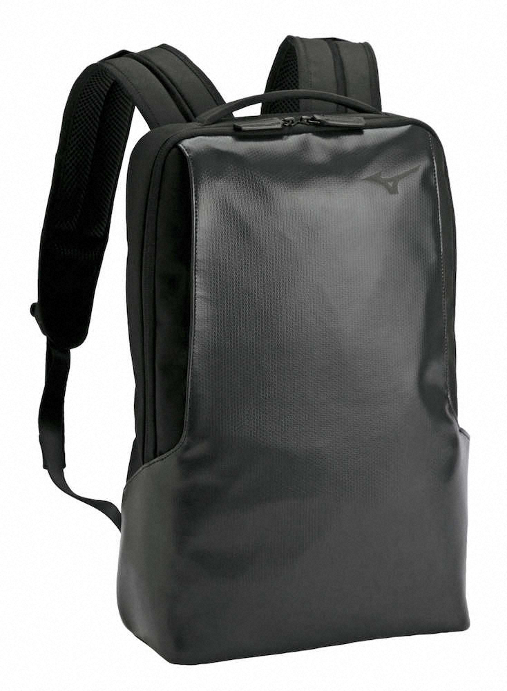 環境配慮した素材のバッグ　ミズノと青山商事が共同開発した「スプリットストラップ　ネオ　バックパック」