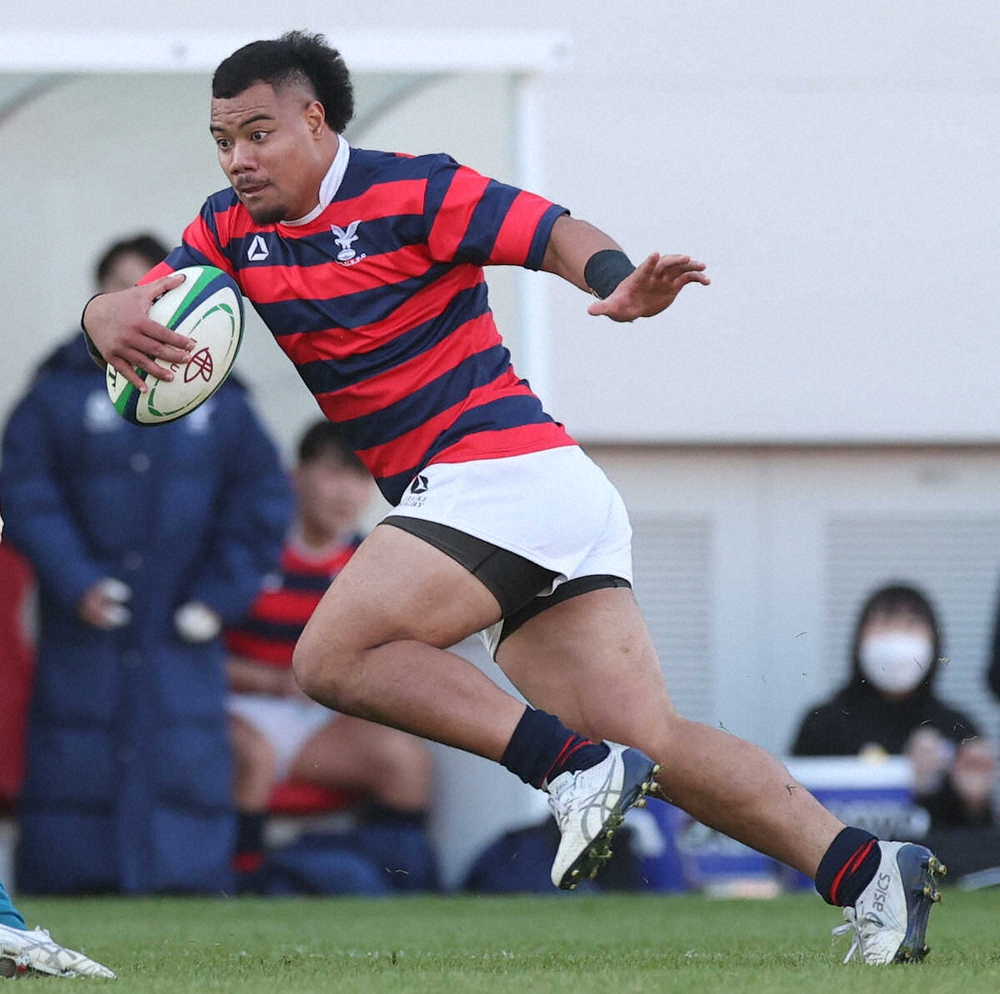 【画像・写真】ラグビー京産大・1年生怪物WTBポルテレが得点源　リーグ2位の9トライで優勝貢献