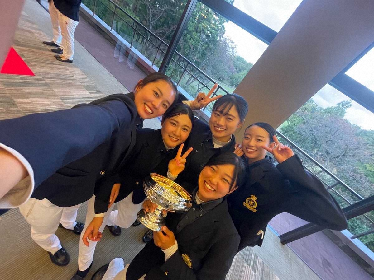 【画像・写真】昨季女王の大阪学院大ゴルフ部　23年は男女ダブル全国制覇が目標！