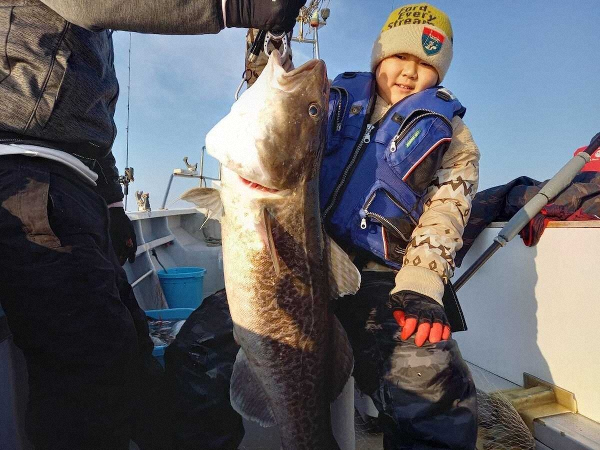 【画像・写真】大物で気分アゲアゲ　97センチマダラ、ワカサギ550匹など
