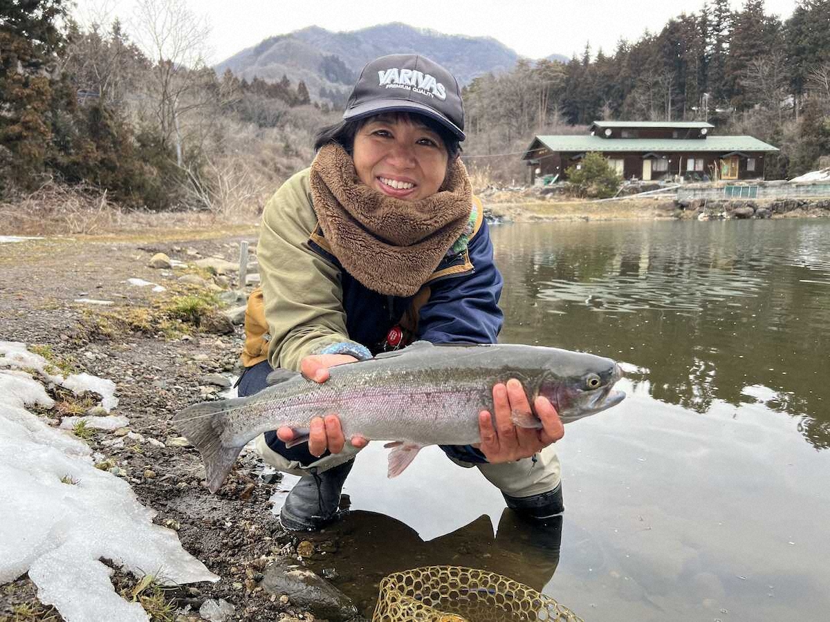 【画像・写真】ニンフで40センチロックリバー　感激2倍　トラウトの宝島