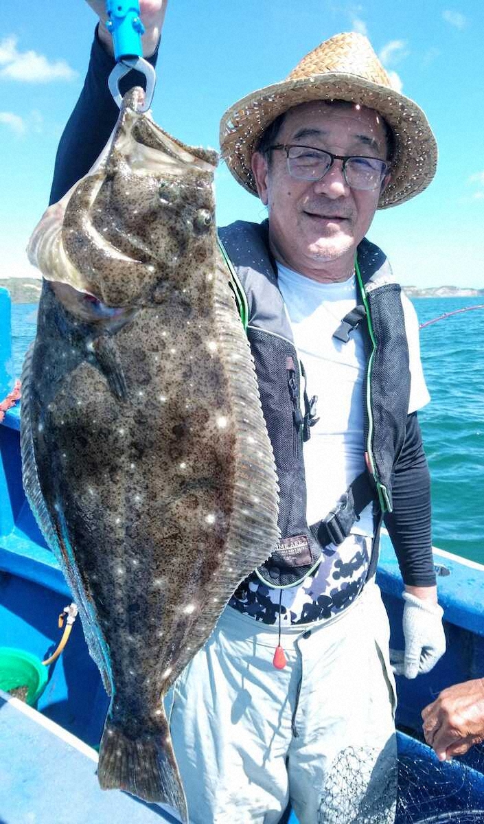 【画像・写真】良型ヒラメ連発！！移動直後のヒット多く素早く投入決め手に